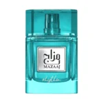 Mazaaj Rhythm 100ml EDP by Zimaya – citrus aromatic unisex perfume with notes of grapefruit, green apple, ginger, amber, and musk.