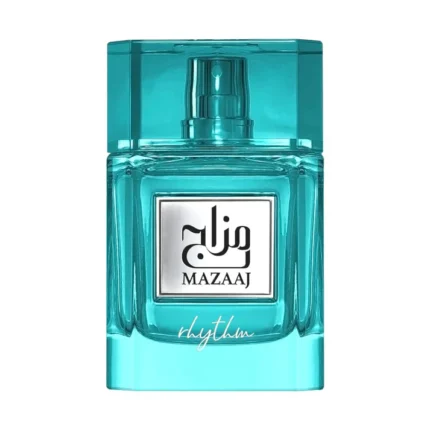 Mazaaj Rhythm 100ml EDP by Zimaya – citrus aromatic unisex perfume with notes of grapefruit, green apple, ginger, amber, and musk.