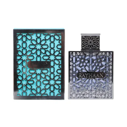 Bottle of Rayhaan Aquatica Perfume 100ml EDP, a tropical aquatic citrus-floral fragrance with coconut milk and bright summer notes.