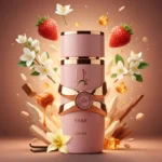 Lattafa Yara Elixir 100ml Eau de Parfum – a feminine Oriental Vanilla fragrance featuring strawberry, jasmine, vanilla, caramel, and amber notes.
